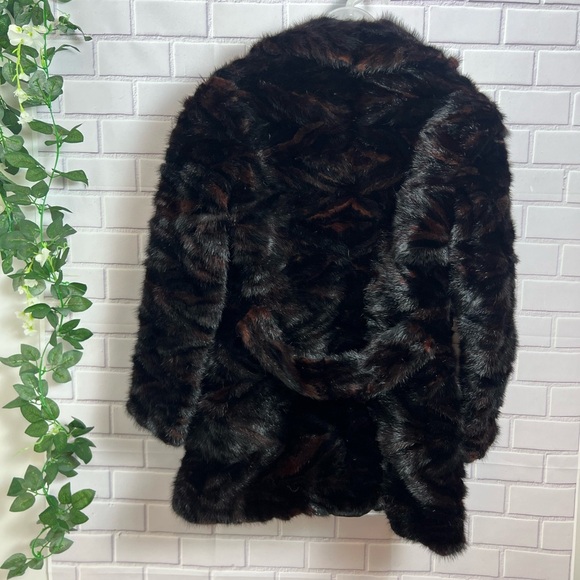 CHRISTOS A. MITSAKOS Brown Teddy Jacket with Plush Material and Vintage/size S - Picture 11 of 14